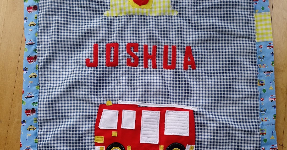 lilyjean A fire engine quilt for Joshua
