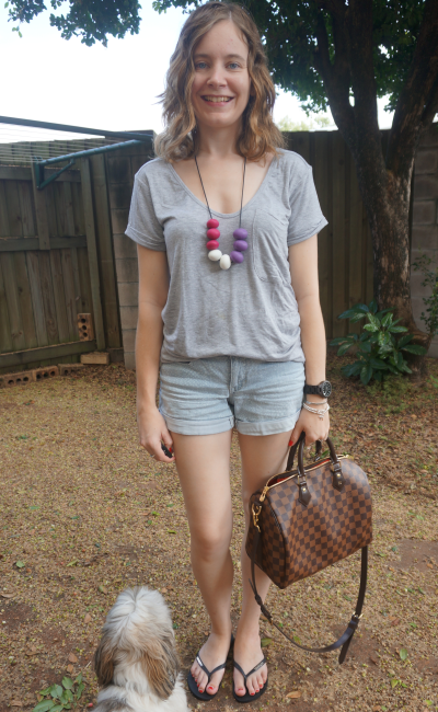 Away From Blue  Aussie Mum Style, Away From The Blue Jeans Rut: Handbag  Gift Guide! Jeanswest Maternity Shorts, Louis Vuitton Speedy Bandouliere