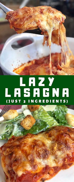 Lazy Lasagna (Just 3 Ingredients!)