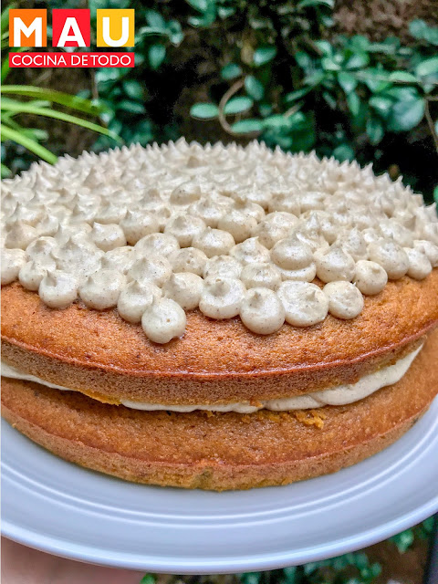 mau cocina de todo receta pastel de calabaza betun pumpkin spice queso crema