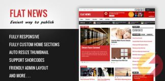 Flat News – Easy News & Magazine Blogger Template