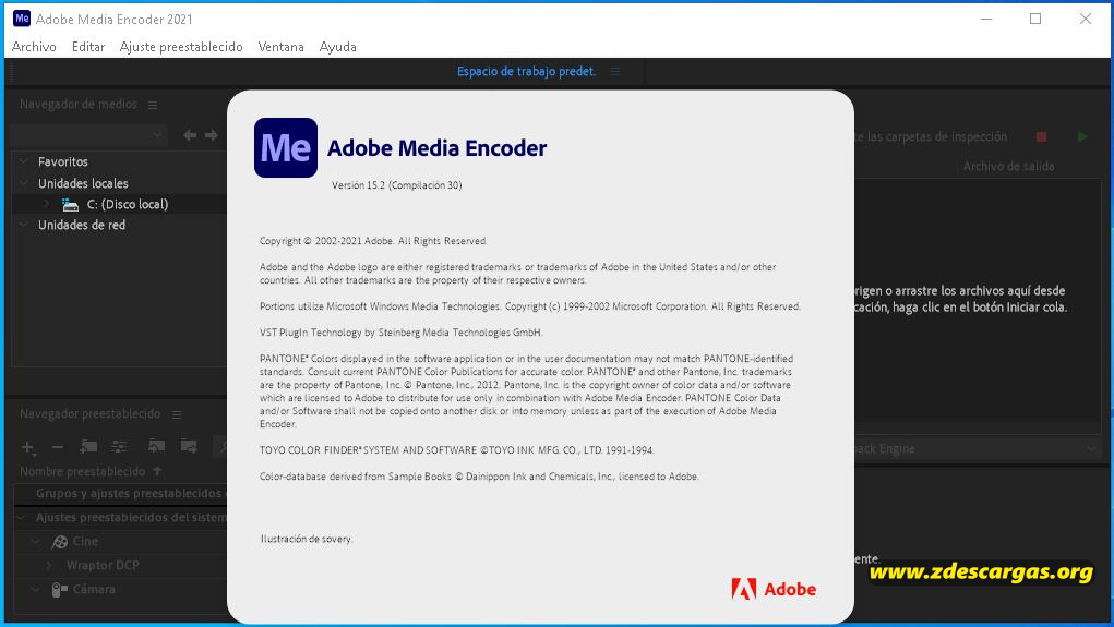 Adobe Media Encoder 2022 Full Español