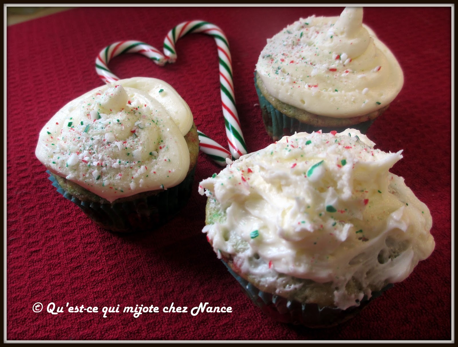 Qu'estce qui mijote chez Nance Cupcakes à la vanille et à la canne de