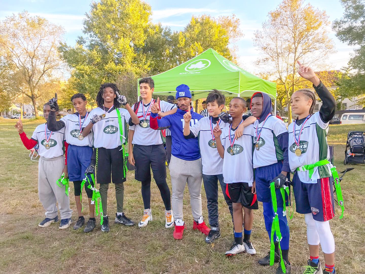 Dellah S Jubilation Over Three Thousand Nyc Youth Play Flag