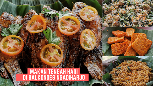 Makan tengah hari di Balkondes Ngadiharjo