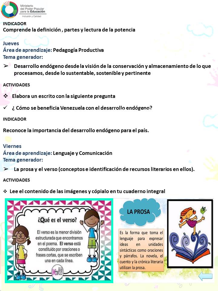 Educación Primaria 4to Grado
