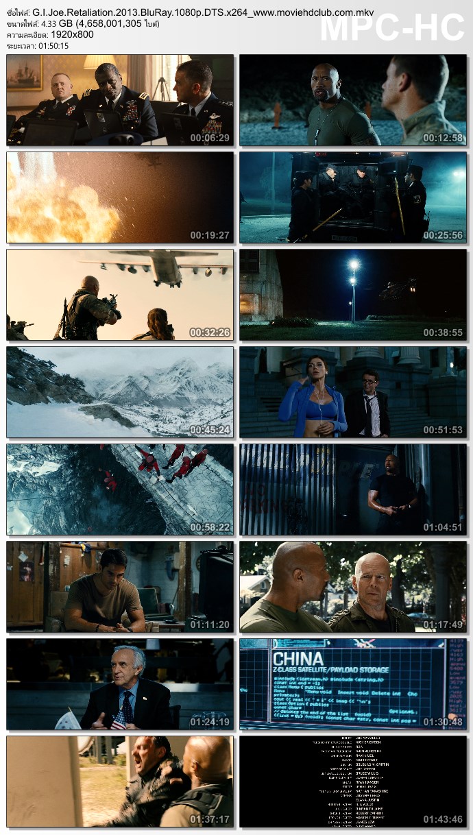 [Mini-HD][Boxset] G.I. Joe Collection (2009-2013) - จีไอโจ ภาค 1-2 [1080p][เสียง:ไทย 5.1/Eng DTS][ซับ:ไทย/Eng][.MKV] GIJ2_MovieHdClub_SS