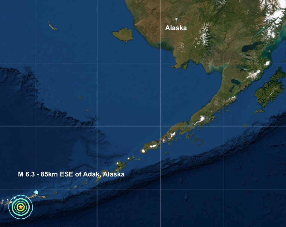 The Big Wobble The 2nd major quake in the last 24 hours rocks Adak