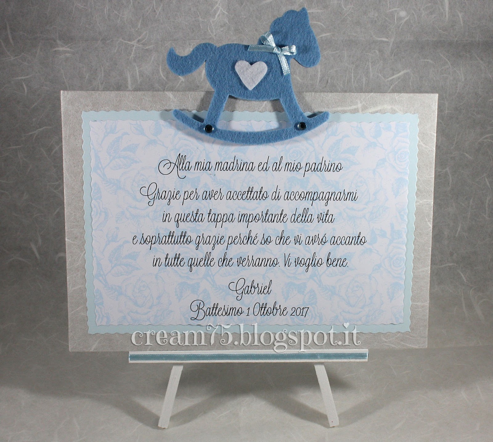Cosa Regalare Ai Padrini Del Battesimo My Sweet Blog: Regalo ai padrini di Battesimo: targhetta con cavallo a