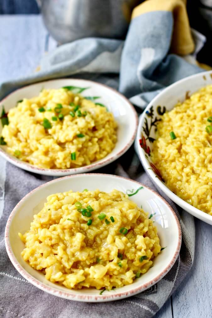 Instant Pot Saffron Risotto Karen's Kitchen Stories