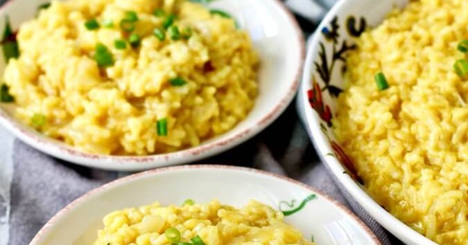 Instant Pot Saffron Risotto | Karen's Kitchen Stories