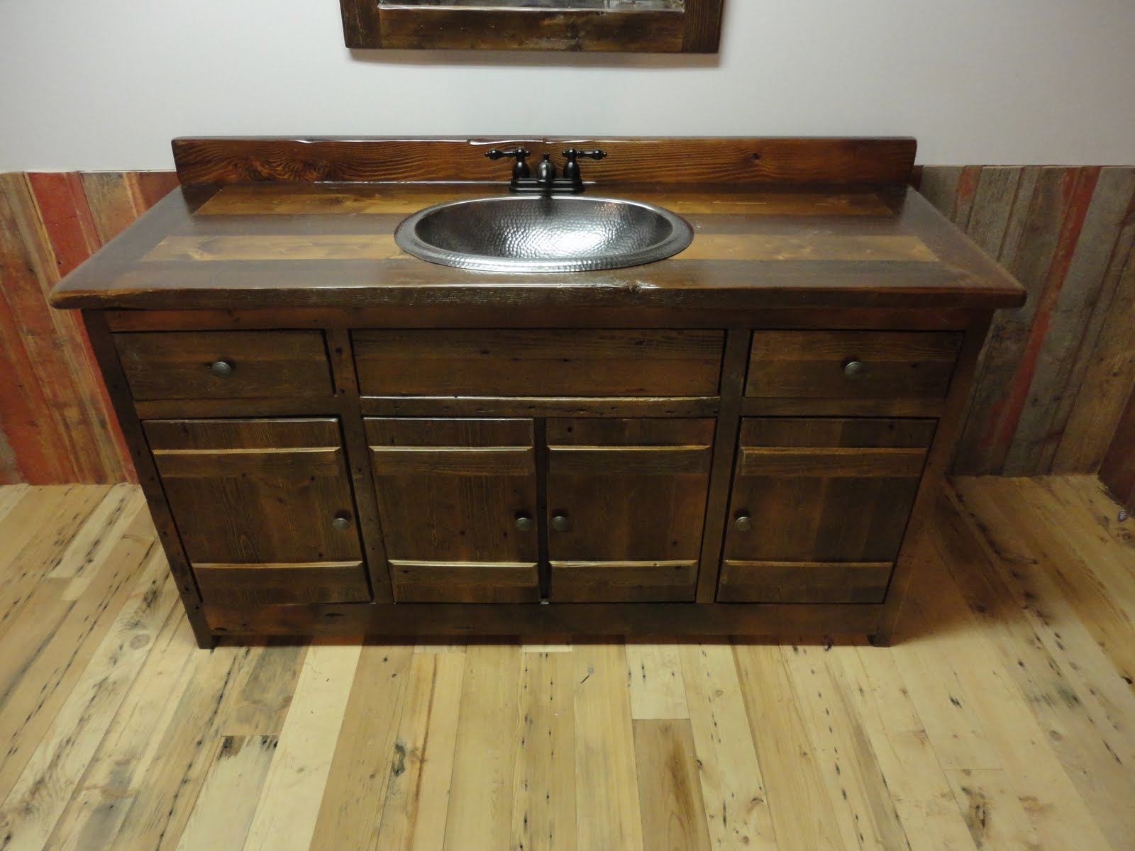 Omega Cabinet Company / Prairie Barnwood: Bathroom Vanity