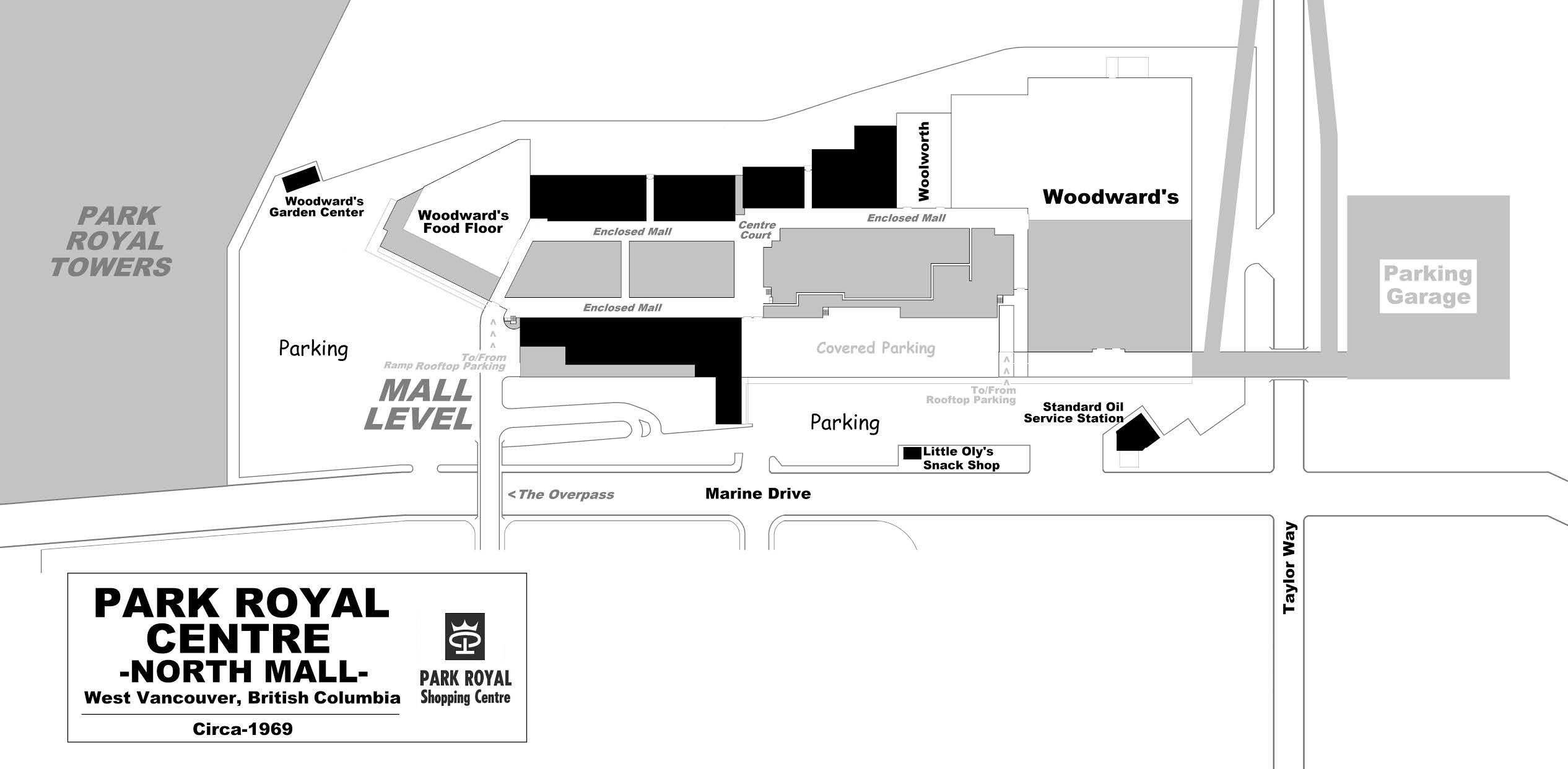 Park Royal Mall Map The Shopping Mall Museum