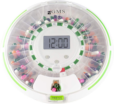 Automatic Pill Dispenser, 28-Day Electronic Medication Organizer with