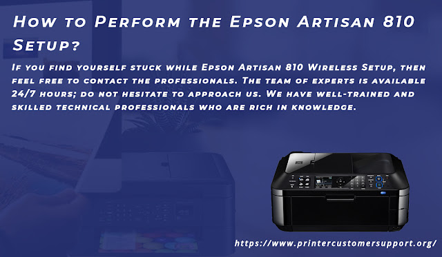 How to Perform the Epson Artisan 810 Setup?