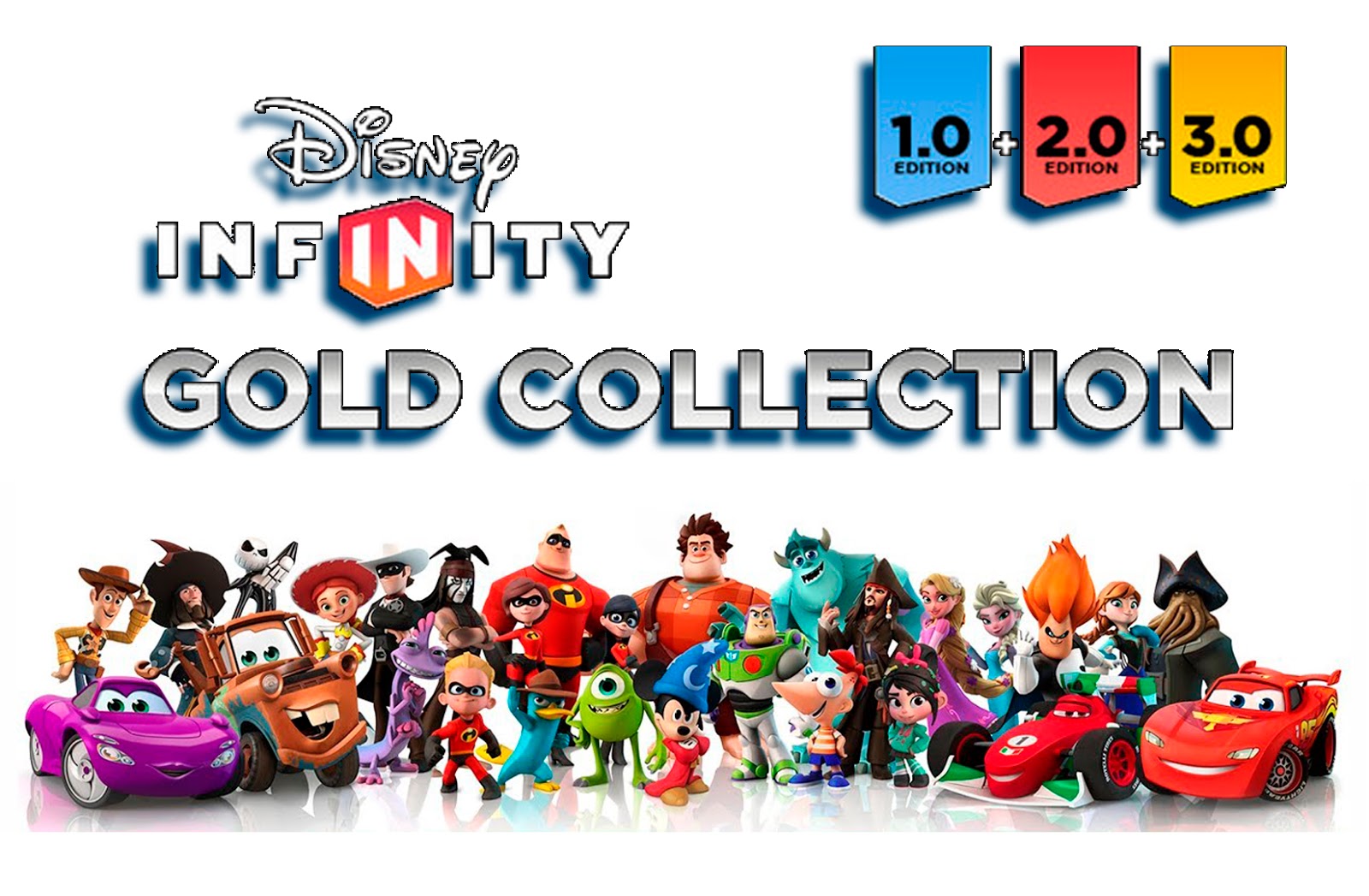 DISNEY INFINITY GOLD COLLECTION 1.0 + 2.0 + 3.0 ESPAÑOL PC