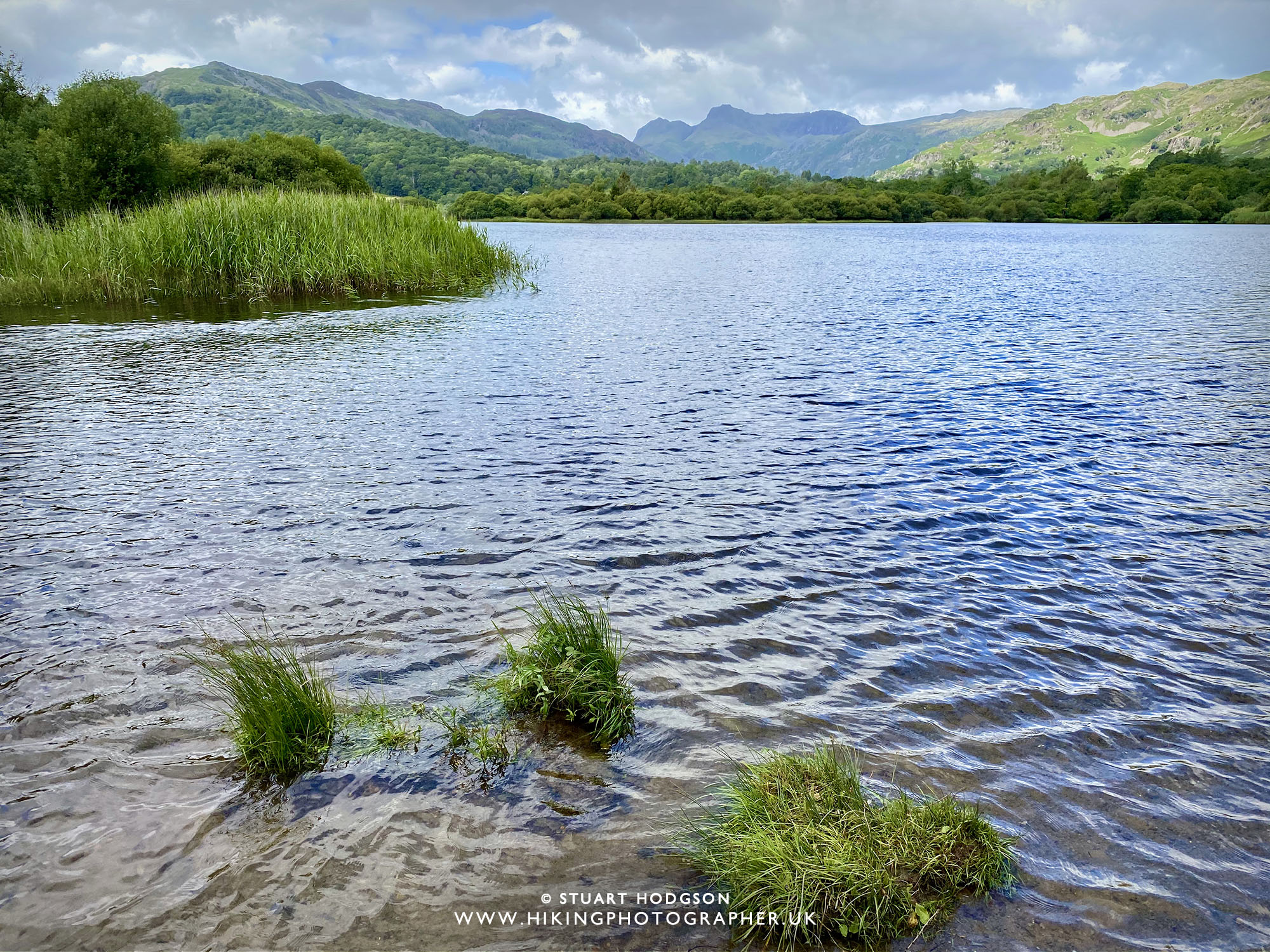 Loughrigg Tarn walk Elterwater Skelwith Bridge Ambleside map route