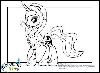 princess luna in winter coat coloring pages