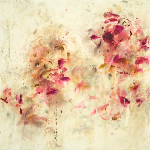 Betsy Eby encaustic painting Variation on Hovhanness' The Garden of Adonis I