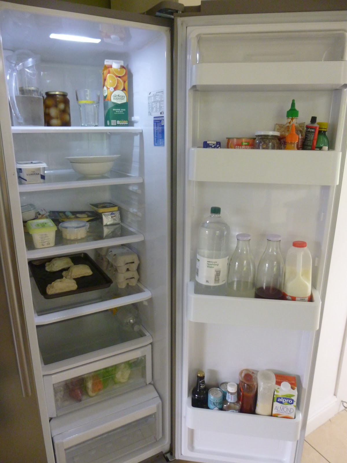 Challenging Myself Down to Basics Fridge Comparison Photos