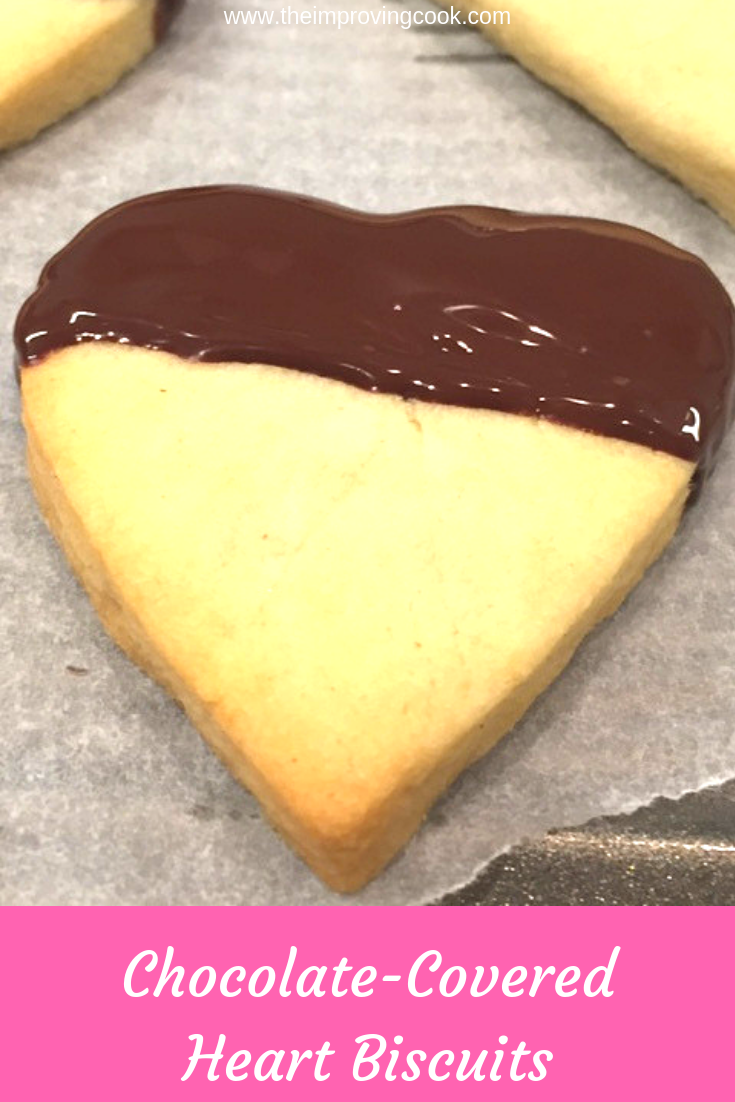 ChocolateCovered Heart Biscuits