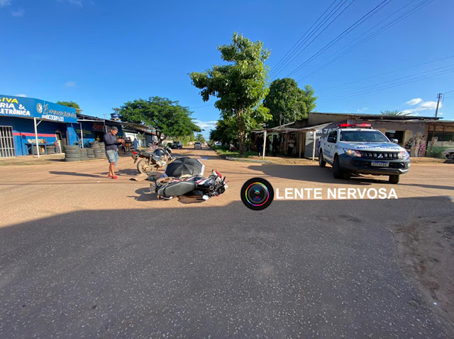Três pessoas ficam feridas em acidente com motos na zona sul da capital – FOTOS E VÍDEO