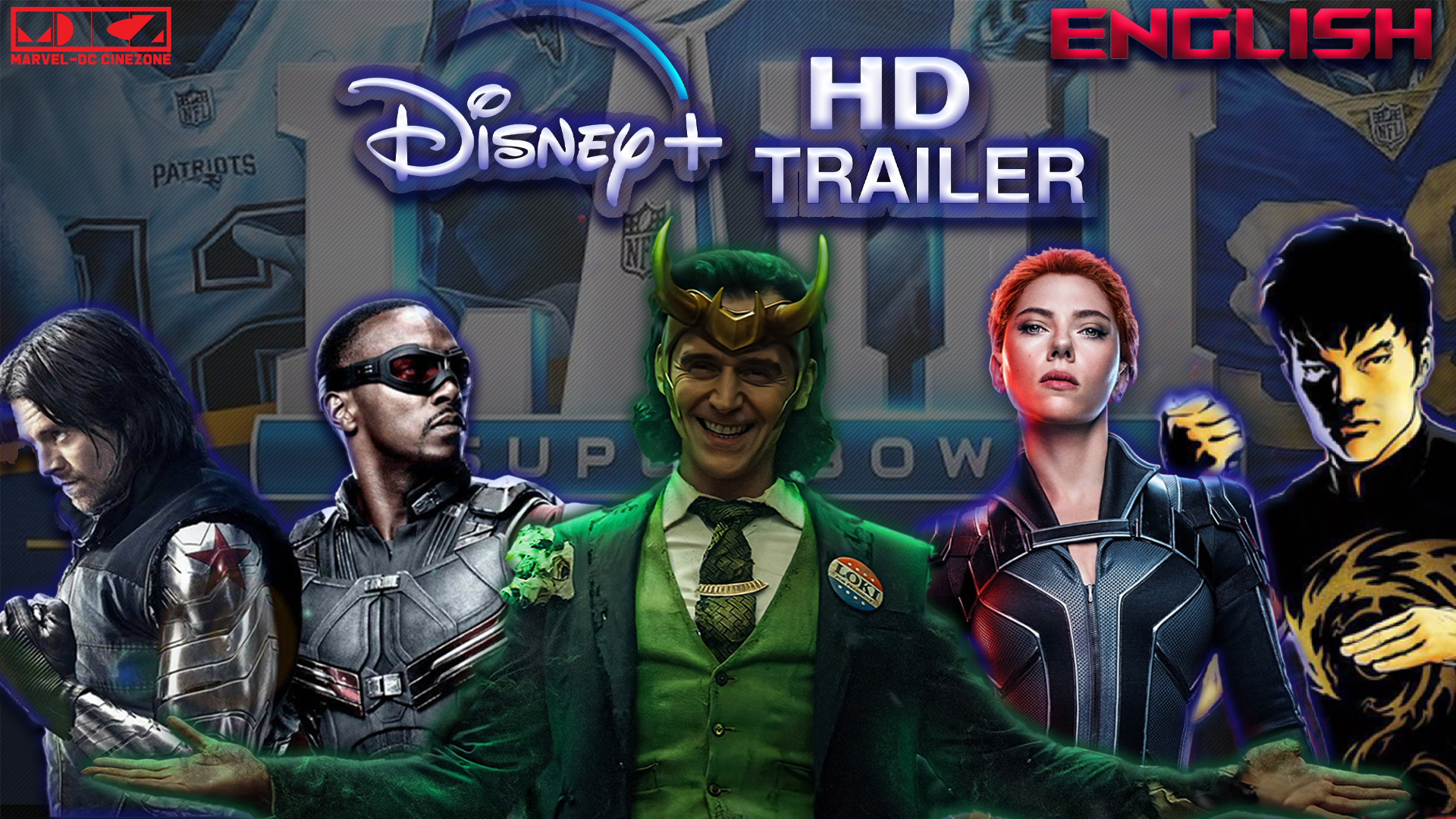 YouTube Video Super Bowl 2021 Disney Plus Trailers Marvel Phase 4