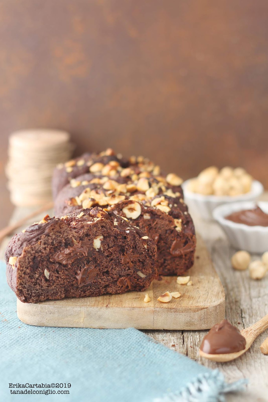 Pan brioche al cioccolato e nocciole La tana del coniglio