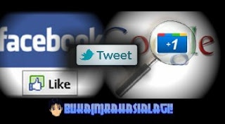 Facebook like, tweet, Google +1 buttons