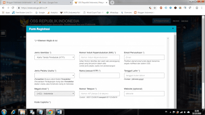 Update Data NIK Melalui Portal OSS Online Jadi Nomor Induk Berusaha (NIB)