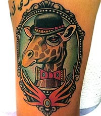 Tatuagem de girafa - tatuagens de animais