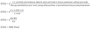 Contoh Soal Economical Order Quantity Eoq Dan Jawabannya
