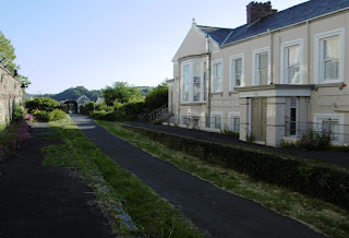 The old halt and track bed of the Bideford Heritage Railway is at the back of The Royal Hotel. Can you spot Emily in the photo?