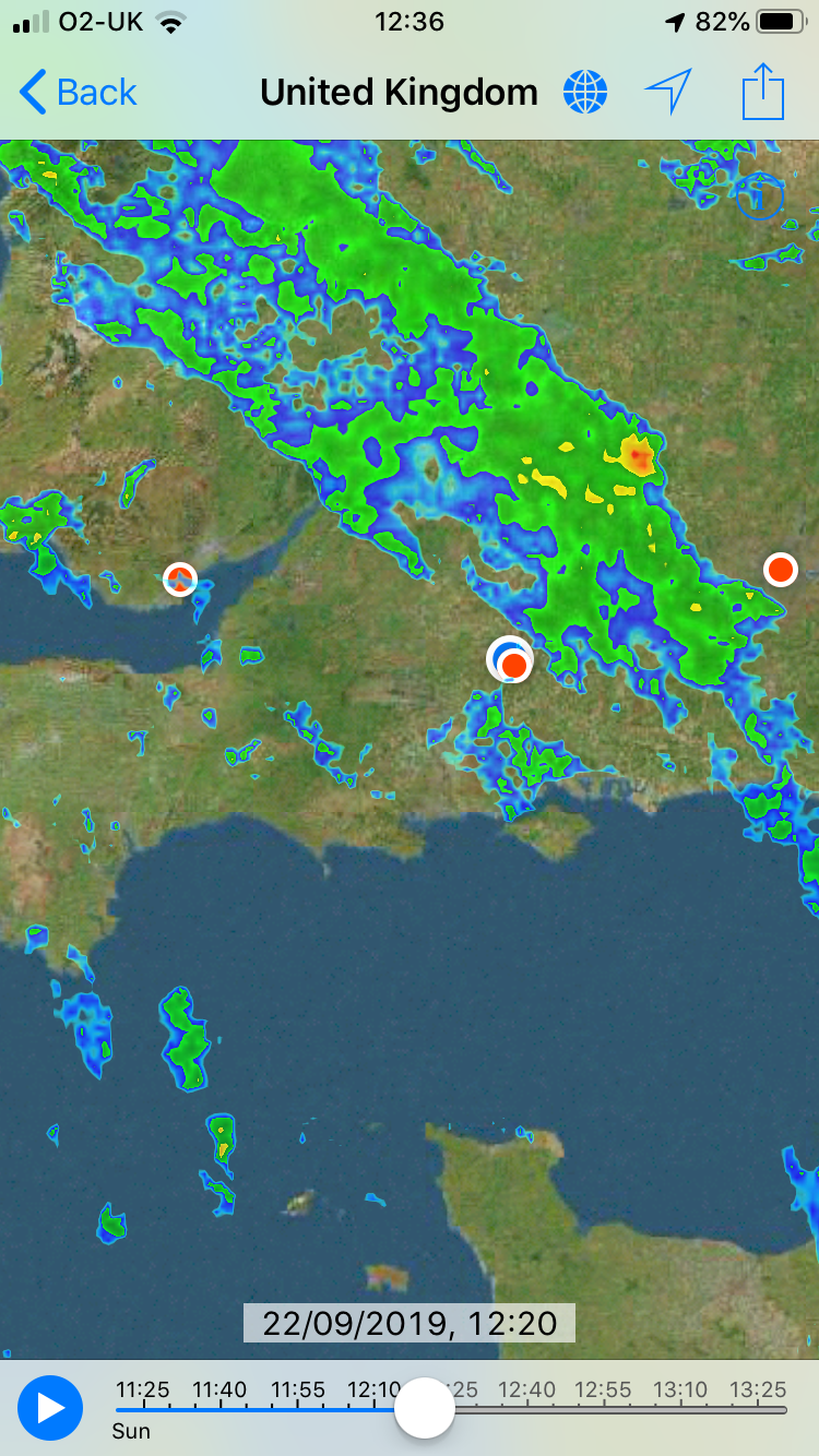 WeatherLive Andover 22nd September 2019