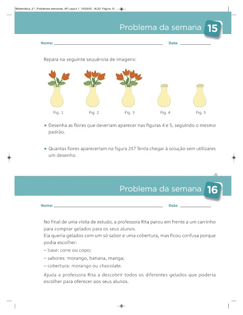 caderno de problemas 3 ano matematica