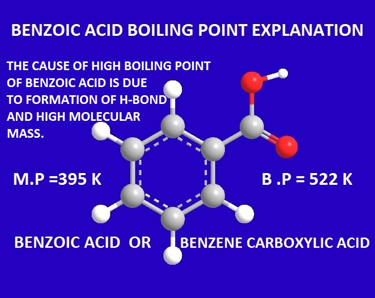 Benzoic acidboiling pointstrengthmore acidic than acetic acid