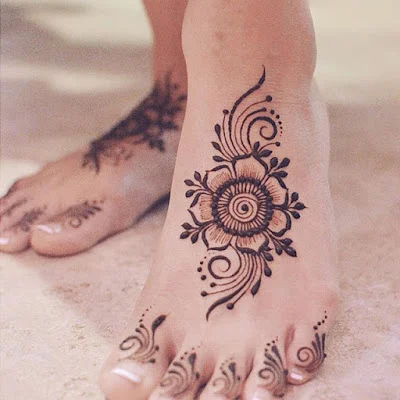 New Mehndi Designs – Beautiful Foot Mehndi Designs # i186