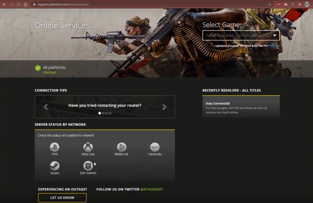 Fix Black Ops Cold War Connection Problem
