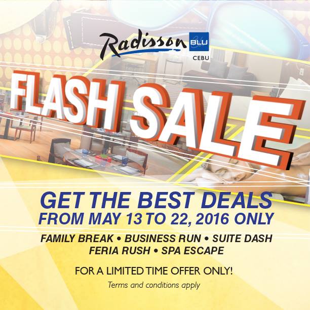 Manila Shopper Radisson Blu Cebu Flash SALE May 2016