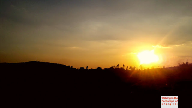 Sunset along Ubolratana lake in Khon Kean