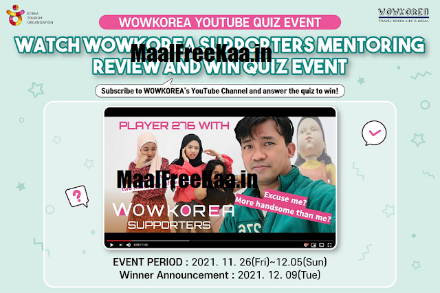 Korea YouTUBE Video Contest Answer & Win Prizes
