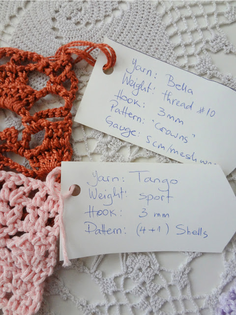 Crochet Swatches Tagging