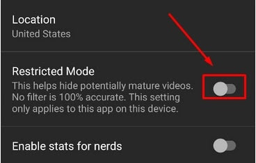 Menonaktifkan Restricted Mode YouTube