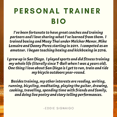 Boxing Coach and Personal Trainer Bio