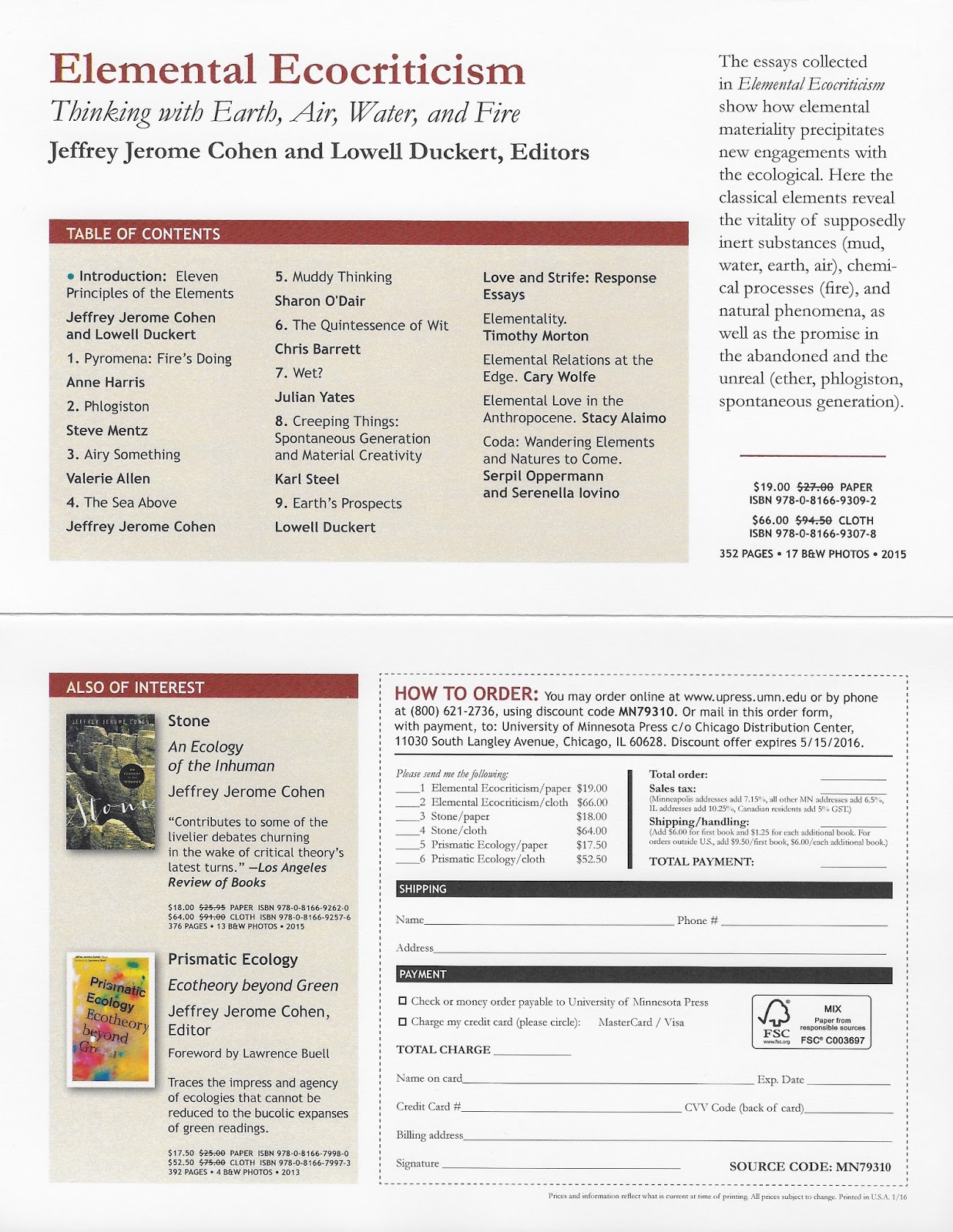 In the Middle 30 off Elemental Ecocriticism, Stone and Prismatic Ecology