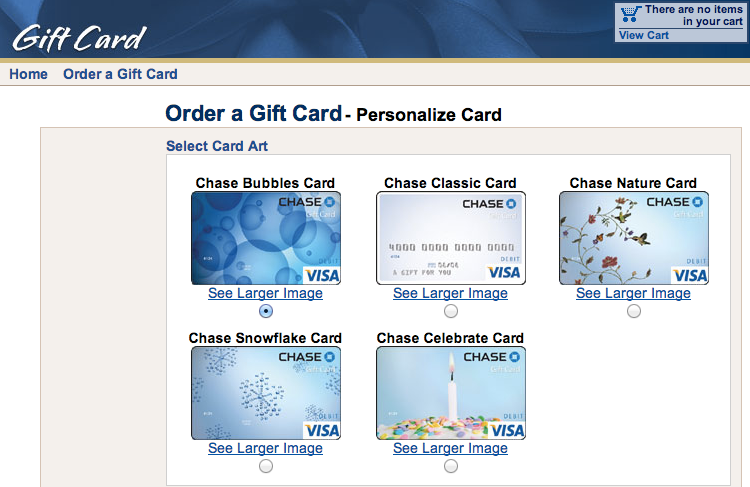 Chase Prepaid Visa Gift Cards With Fees Waived For A Limited Time