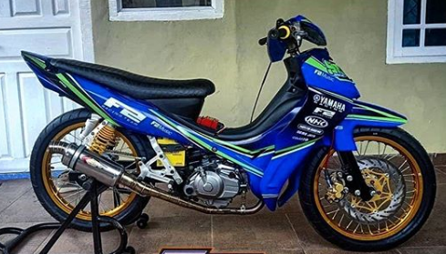 Modifikasi Jupiter Z Warna Biru Polos, Metalik, Tosca, Laut, Muda, Asli