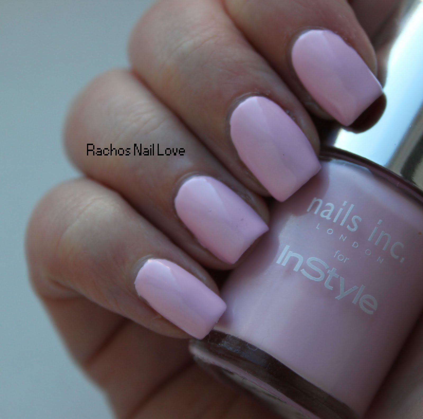 Racho's Nail Love Nails Inc polishes Its Red Babez, Totes Pink and Youre a Peach Swatch and