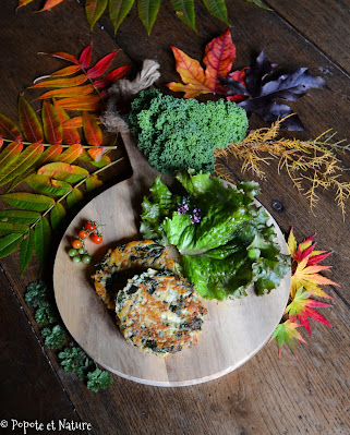 Galettes de pommes de terre et chou kale © Popote et Nature
