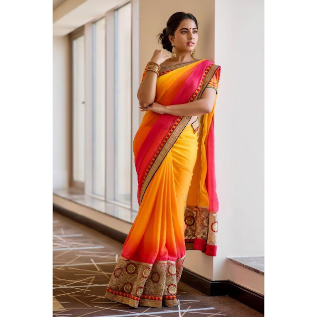Tamil Actress Sruthi Dange Latest Photoshoot Pics In Saree 4